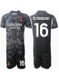 AC Milan Mike Maignan #16 Torwart Heimtrikotsatz für Kinder 2024-25 Kurzarm (+ Kurze Hosen)